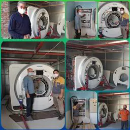 زیمنس آلمان 1.5 تسلا مراحل نصب دستگاه MRI با سرعت در بیمارستان امام خمینی (ره) بناب در حال اجرا می باشد، امروز دستگاه با موفقیت به داخل اتاق اختصاصی مگنت منتقل شد ، با توجه به حساسیت راه اندازی این دستگاه بسیار پیشرفته ،پیش بینی می شود روند نصب دستگاه تا سه هفته دیگر تکمیل گردد.